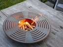Grille pour brasero corten