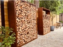 Rack a buches Corten en 38.5 cm prof (copie)