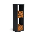 Rack a buches noir en 38.5 cm prof