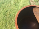 Jardinière corten ronde Diam 120 ht 80 cm