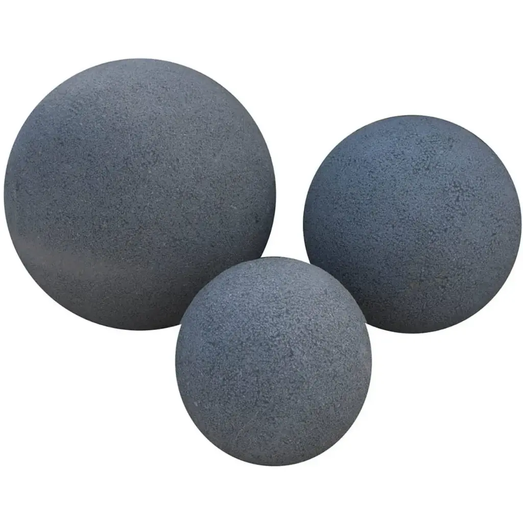Jeu de boules Granit noir bouchardées 