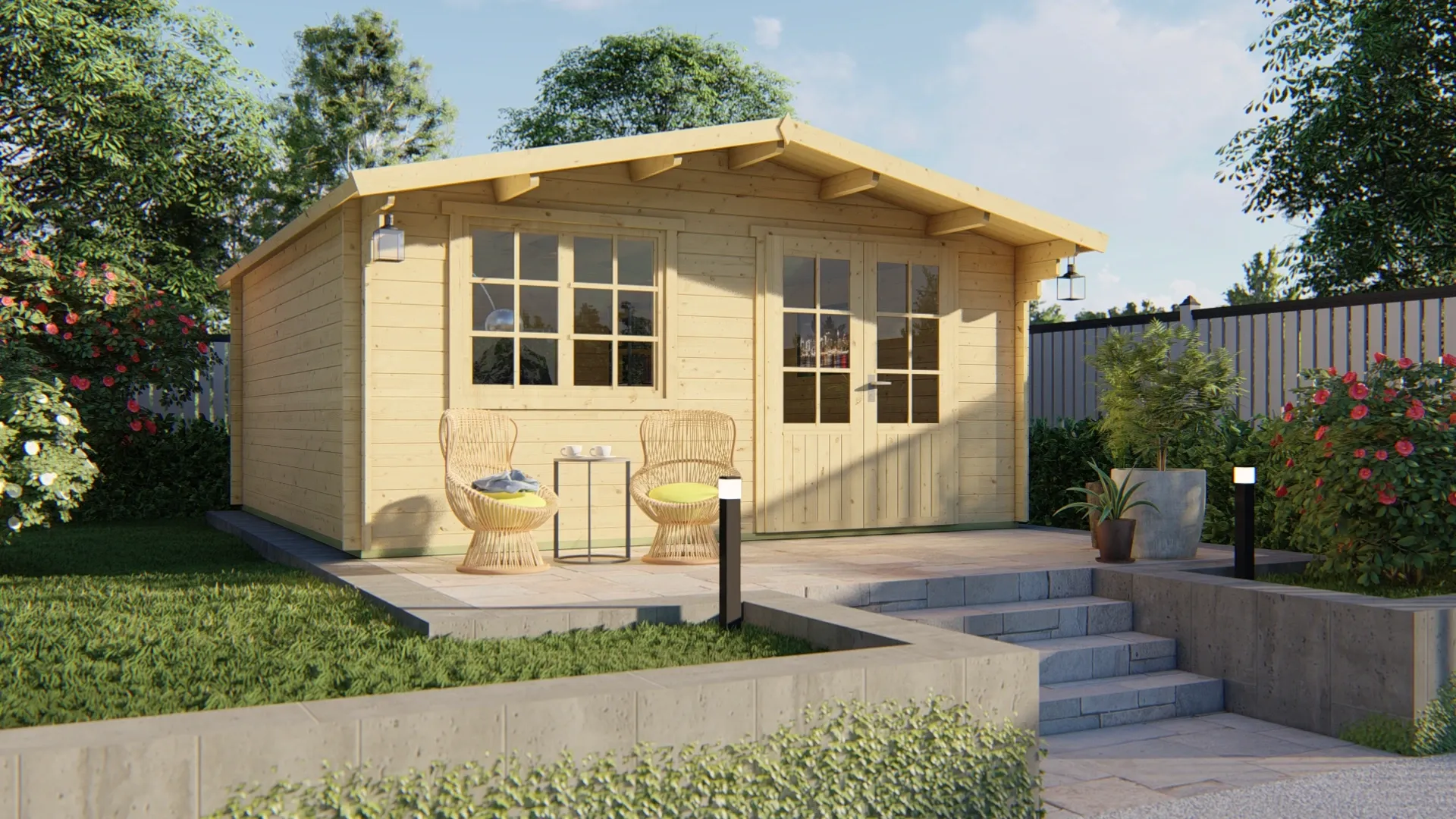 Abris de Jardin bois 44 mm