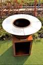 Barbecue corten cookin fire