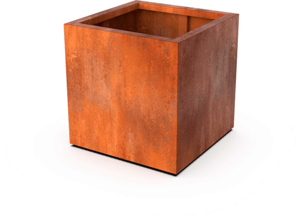 Bac en acier corten carré 2 mm (300x300x300 mm)