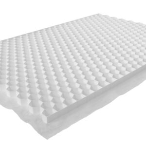 Bau-Gravel 120X160X3 cm Blanc Pliable